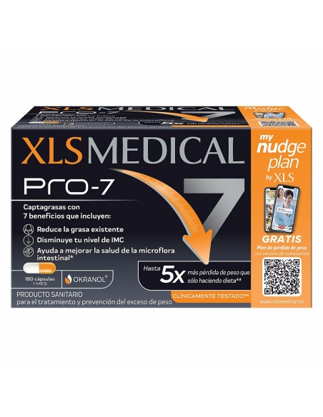 XLS MEDICAL PRO-7 captagrasas 180 cápsulas