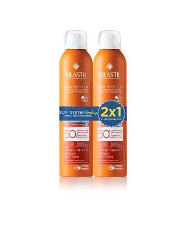 SUN SYSTEM 50+ BABY SPRAY TRANSPARENTE LOTE 2 pz