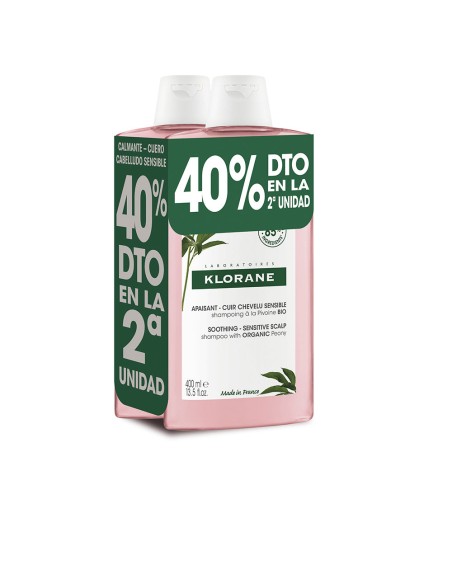 A LA PEONÍA BIO champú calmante duo 2 x 400 ml