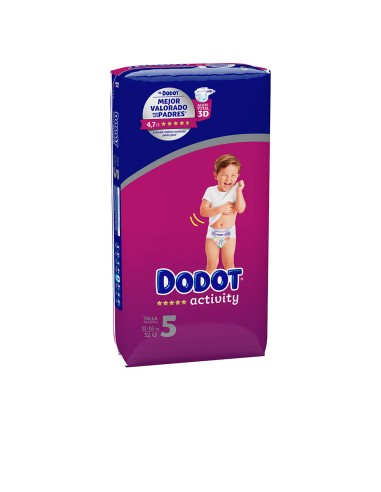 DODOT ACTIVITY talla 5 pañales 11-16 kg 52 u