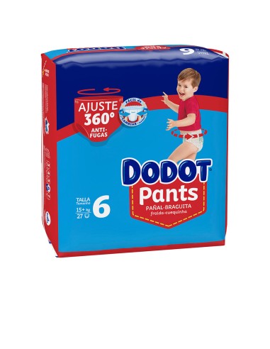 DODOT PANTS pañal-braguita talla 6 15- + kg 27 u