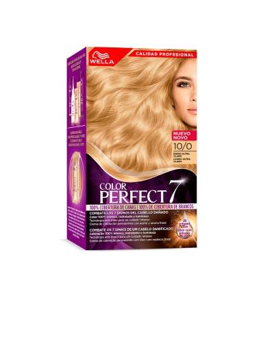 WELLA COLOR PERFECT 7 100 cobertura de canas 10 0 rubio ultra claro 6 u