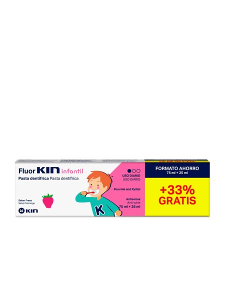 FLUORKIN INFANTIL pasta dentifrica fresa 7525 ml 100 ml