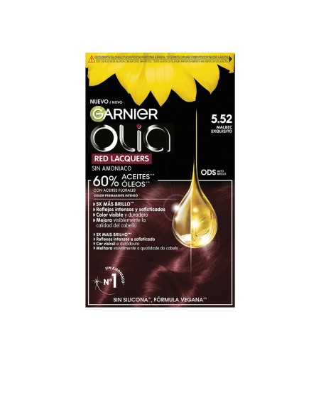 OLIA RED LACQUERS coloracion permanente 552 Malbec Exquisito 3 u