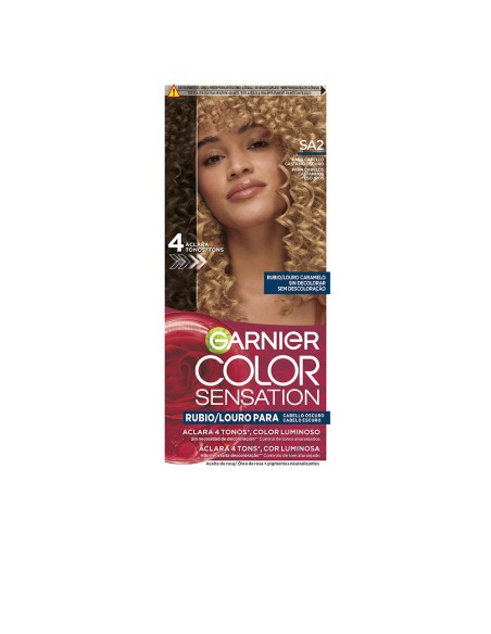 COLOR SENSATION tinte rubio luminoso sin decoloracion para cabello oscuro Louro Caramelo 5 u