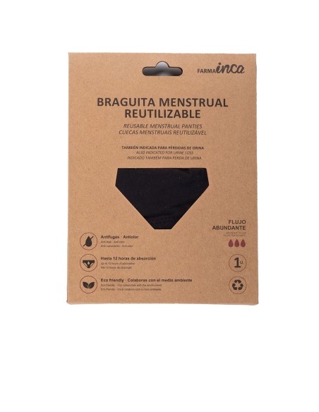 BRAGUITA MENSTRUAL absorcion super negra talla XL 1 u