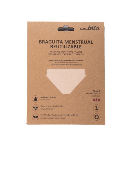 BRAGUITA MENSTRUAL absorcion super nude talla S 1 u