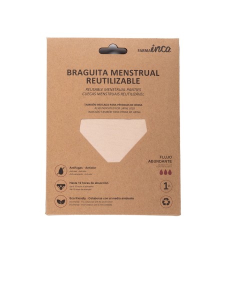 BRAGUITA MENSTRUAL absorcion super nude talla L 1 u