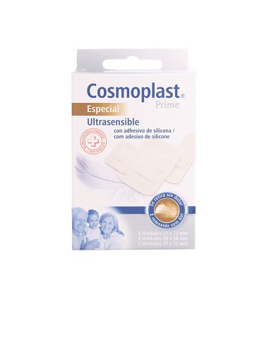 COSMOPLAST ultrasensible tiritas sin dolor 10 pz