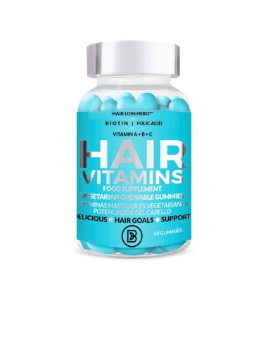 HAIR VITAMINS food supplement vegetarian chewable gummies 60 u