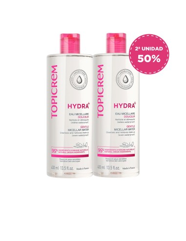 HYDRA+ AGUA MICELAR SUAVE PACK 2 x 400 ml