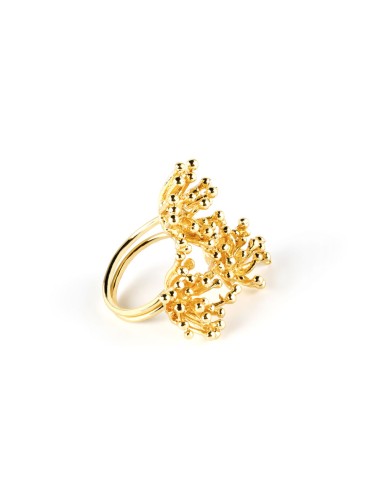 DEYA FLOWER anillo oro brillo 1 u