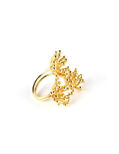 DEYA FLOWER anillo oro brillo 1 u