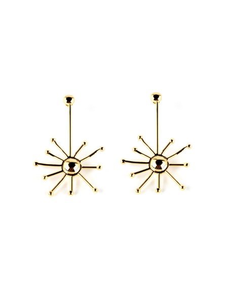 SUN pendientes oro brillo 1 u