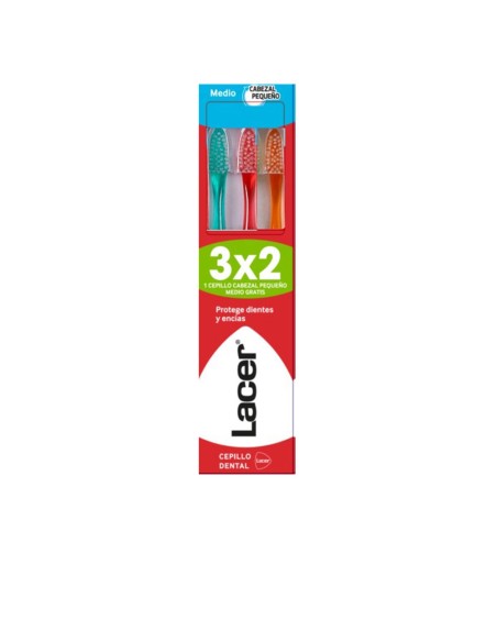 CEPILLO DENTAL cabezal pequeño medio pack 3 u