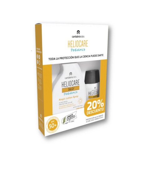 HELIOCARE 360 PEDIATRICS PROTECTOR SOLAR PISTOLA ESTUCHE 2 pz