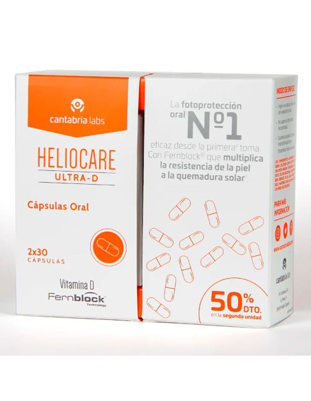 HELIOCARE ULTRA D fotoprotección desde el interior con vitamina D dúo 2 x 30 cápsulas