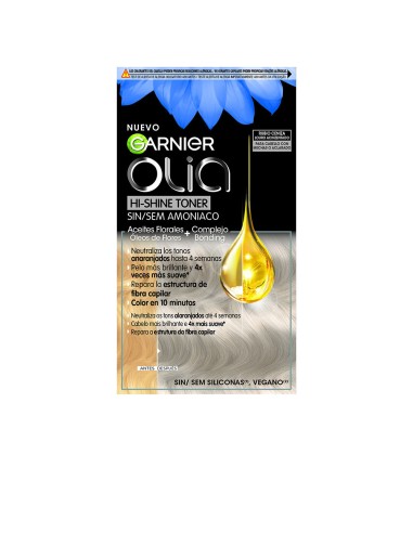 OLIA HI SHINE TONER coloracion semipermanente neutralizador de tonos 91 rubio ceniza 3 pz