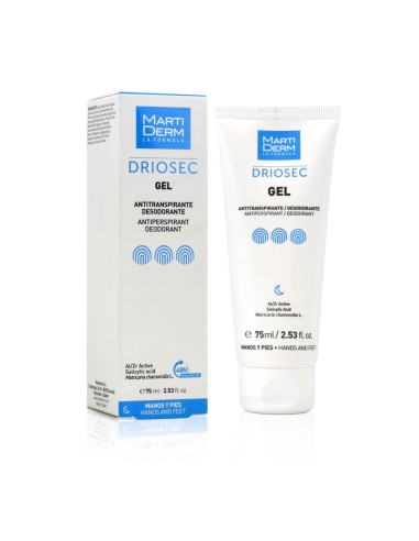 DRIOSEC gel antitranspirante para manos y pies 75 ml