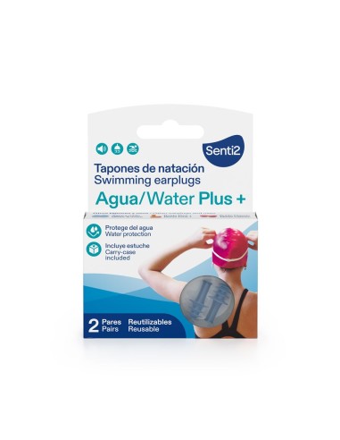 AGUA PLUS+ tapones de natación 2 u