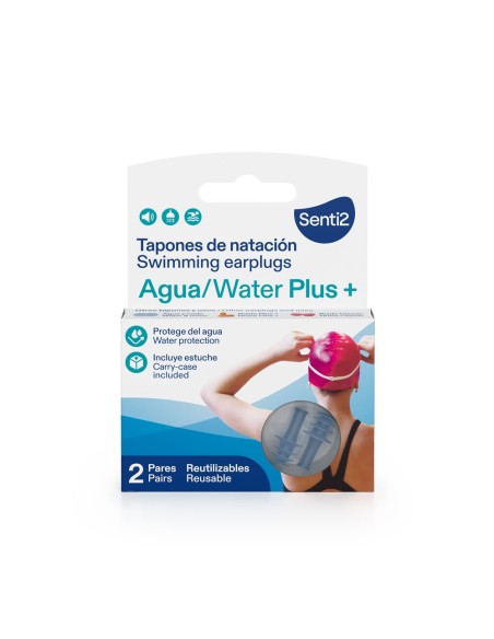 AGUA PLUS+ tapones de natación 2 u