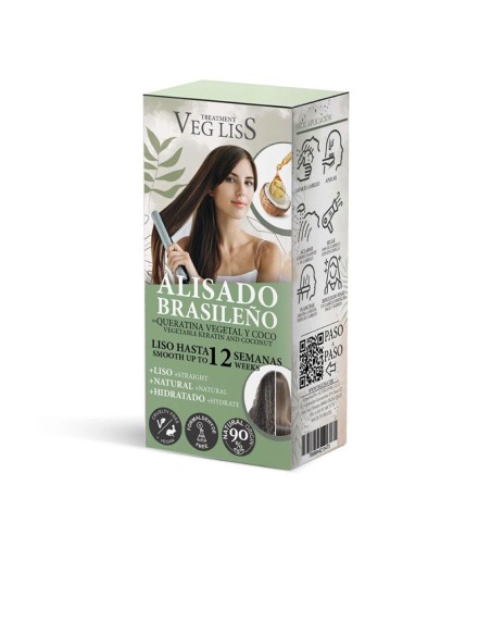  VEG LISS alisado brasileño con queratina vegetal y coco 2 u