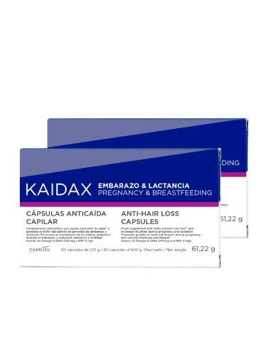 KAIDAX cápsulas embarazo & lactancia pack 2 x 60 cápsulas