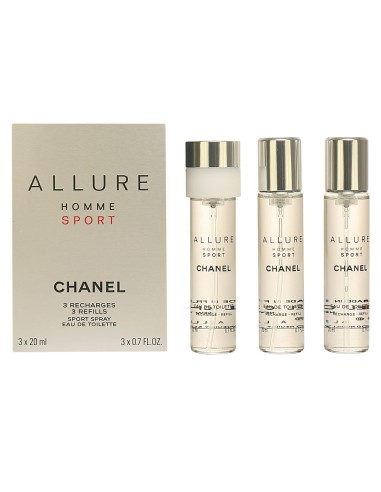 ALLURE HOMME SPORT eau de toilette vaporizador refills 3 x 20 ml