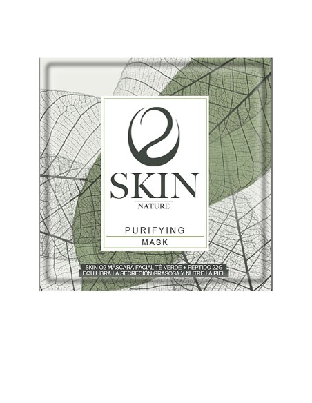 SKIN O2 máscara facial te verde + peptido 22 gr