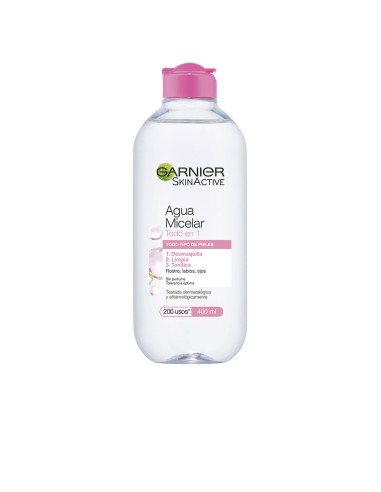 SKIN NATURALS AGUA MICELAR todo en uno 400 ml