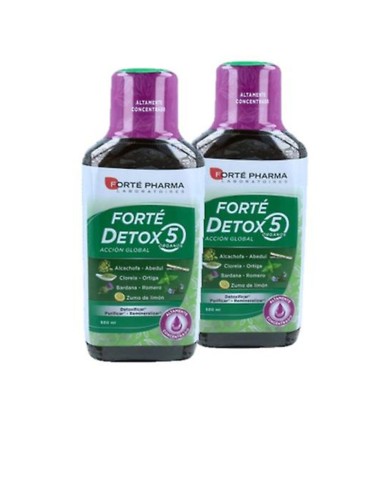 FORTÉ DETOX 5 ÓRGANOS acción global dúo 2 x 500 ml