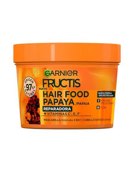 FRUCTIS HAIR FOOD papaya mascarilla reparadora 390 ml