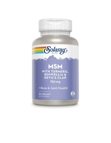 MSM WITH TURMERIC, BOSWELLIA & DEVIL'S CLAW 750 mg vegcaps 90 u