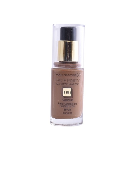 FACEFINITY ALL DAY FLAWLESS 3 IN 1 foundation 100 suntan 30 ml