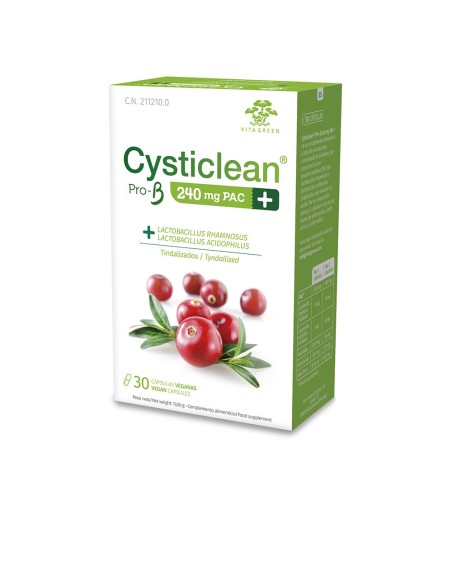 CYSTICLEAN ProB 240 mg PAC y Probióticos con Arándano Rojo cápsulas 30 u